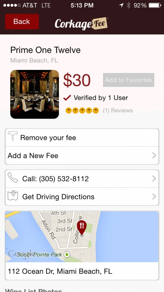 CorkageFee Restaurant