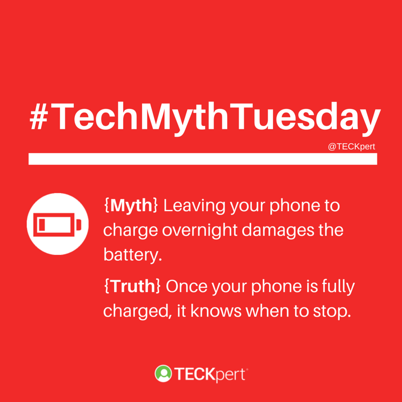 #TechMythTuesday - Charging Your Phone Overnight
